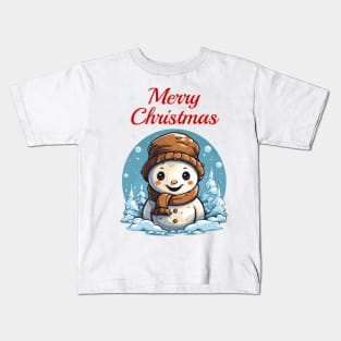 Cute snowman Kids T-Shirt